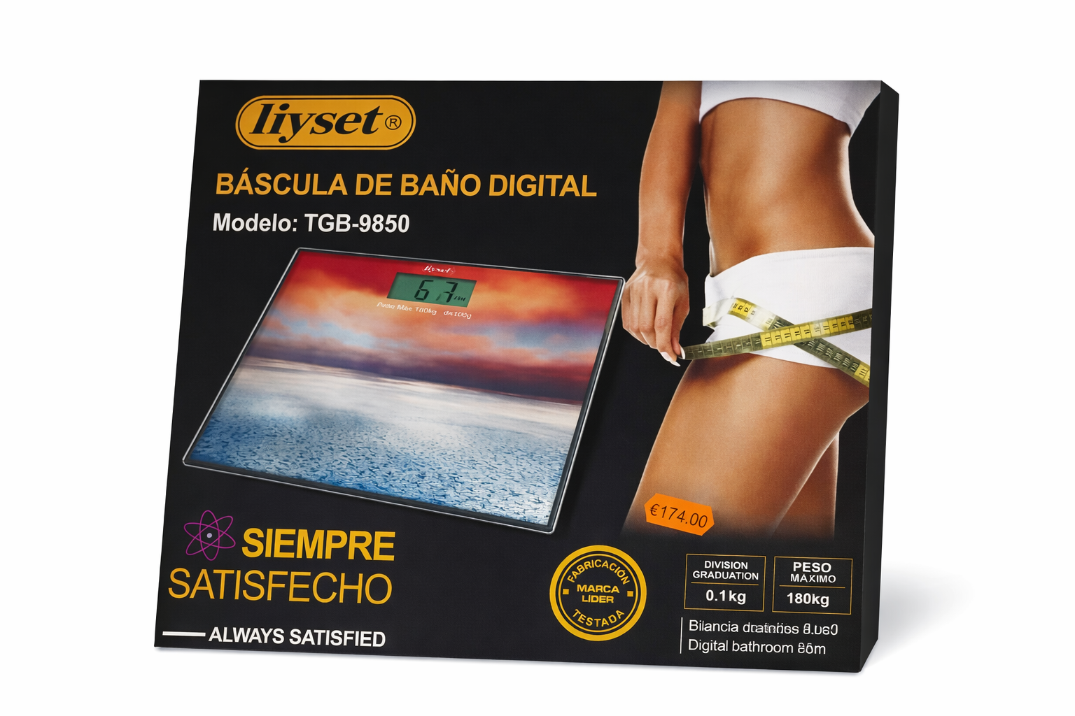 Báscula de Baño Digital Lyset TGB-9850