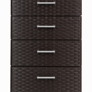 Cajonera organizadora estilo ratán 4 cajones