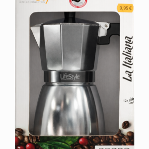 Cafetera italiana aluminio 12 tazas