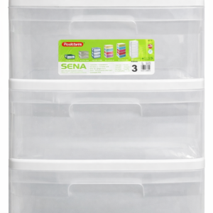 Cajonera organizadora transparente 3 cajones