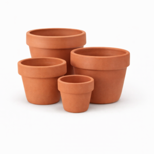 Set de macetas de barro terracota