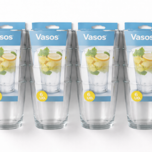 Pack de vasos transparentes