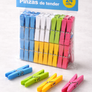 Pack de pinzas de tender ropa de colores