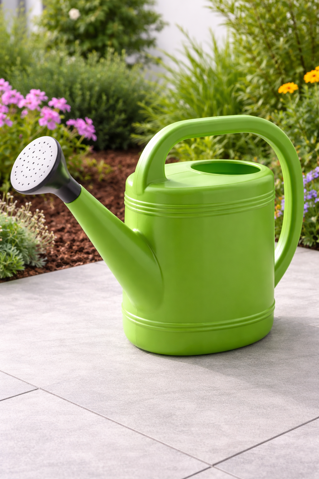 Regadera de plástico para jardín