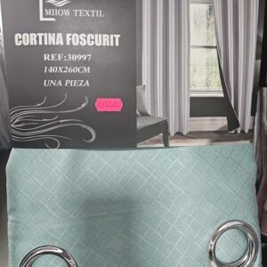 Cortina con Detalles Plateados Miiow Textil – 140x260cm